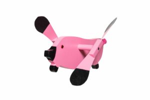 Hand crafted Flying Pig Whirlybird Yard ornament